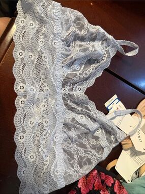 Light Blue Lace Bralette - Women Intimates